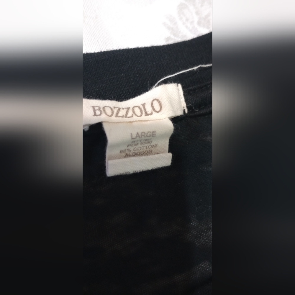 Bozzolo Black Sheer Long Sleeve Top - Picture 5 of 7
